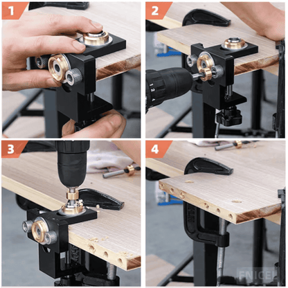 3 in 1 Adjustable doweling jig - The Master Tool