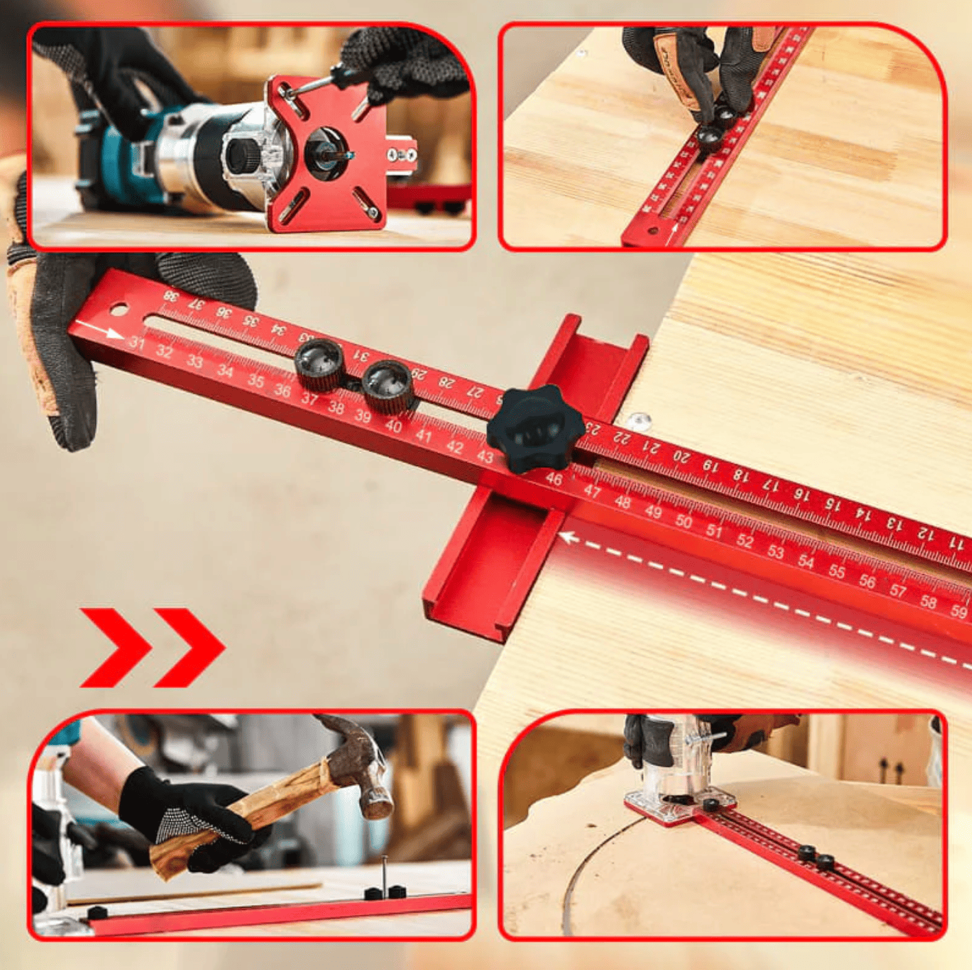 4 in 1 Router Milling Groove Bracket - The Master Tool