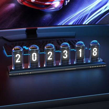 RGB LED Nixie Tube Clock IPS Color Screen
