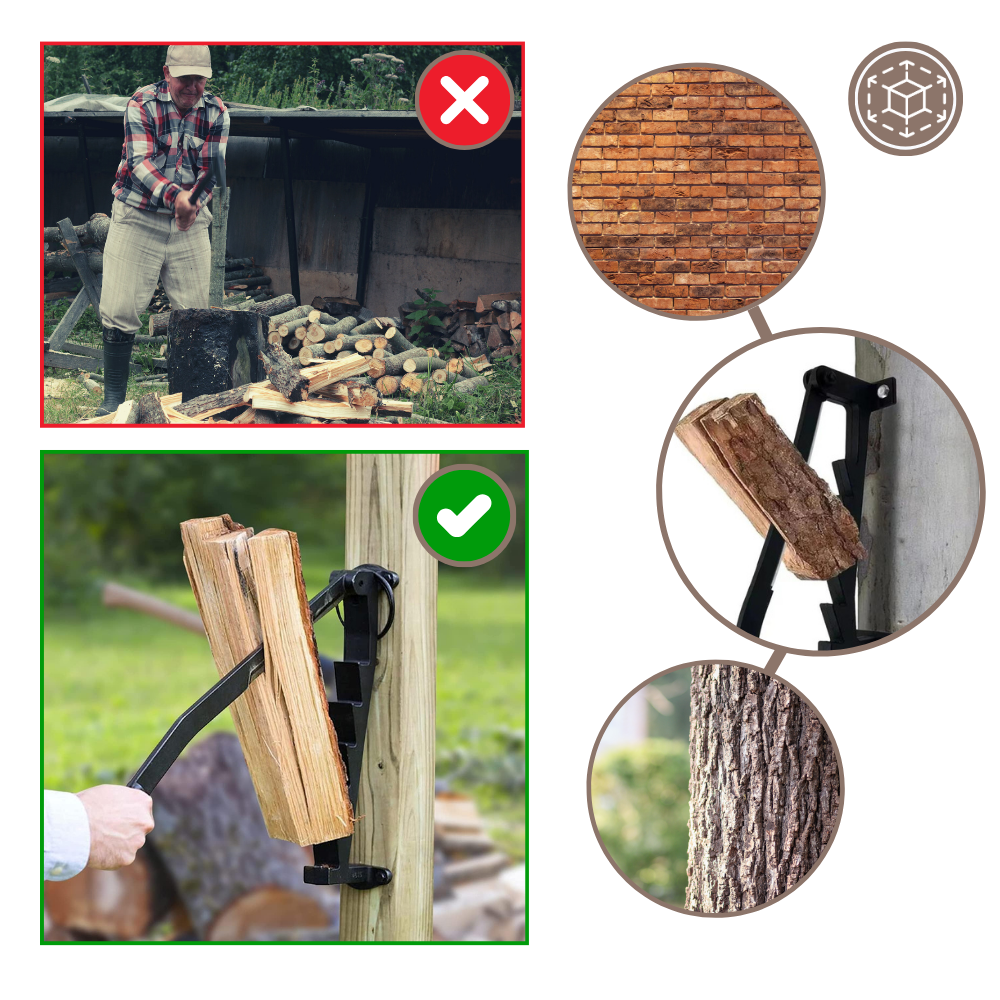 The Master Tool™ Wall Mounted Firewood Kindling Splitter - The Master Tool
